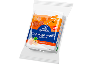 Сиркова маса солодка ХУТОРОК з курагою 15%, 200г